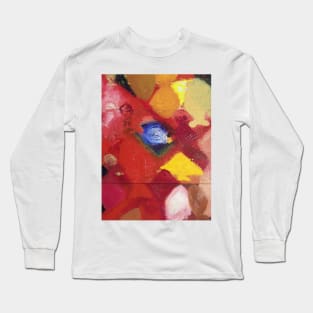 Impasto Triptych Side on Long Sleeve T-Shirt